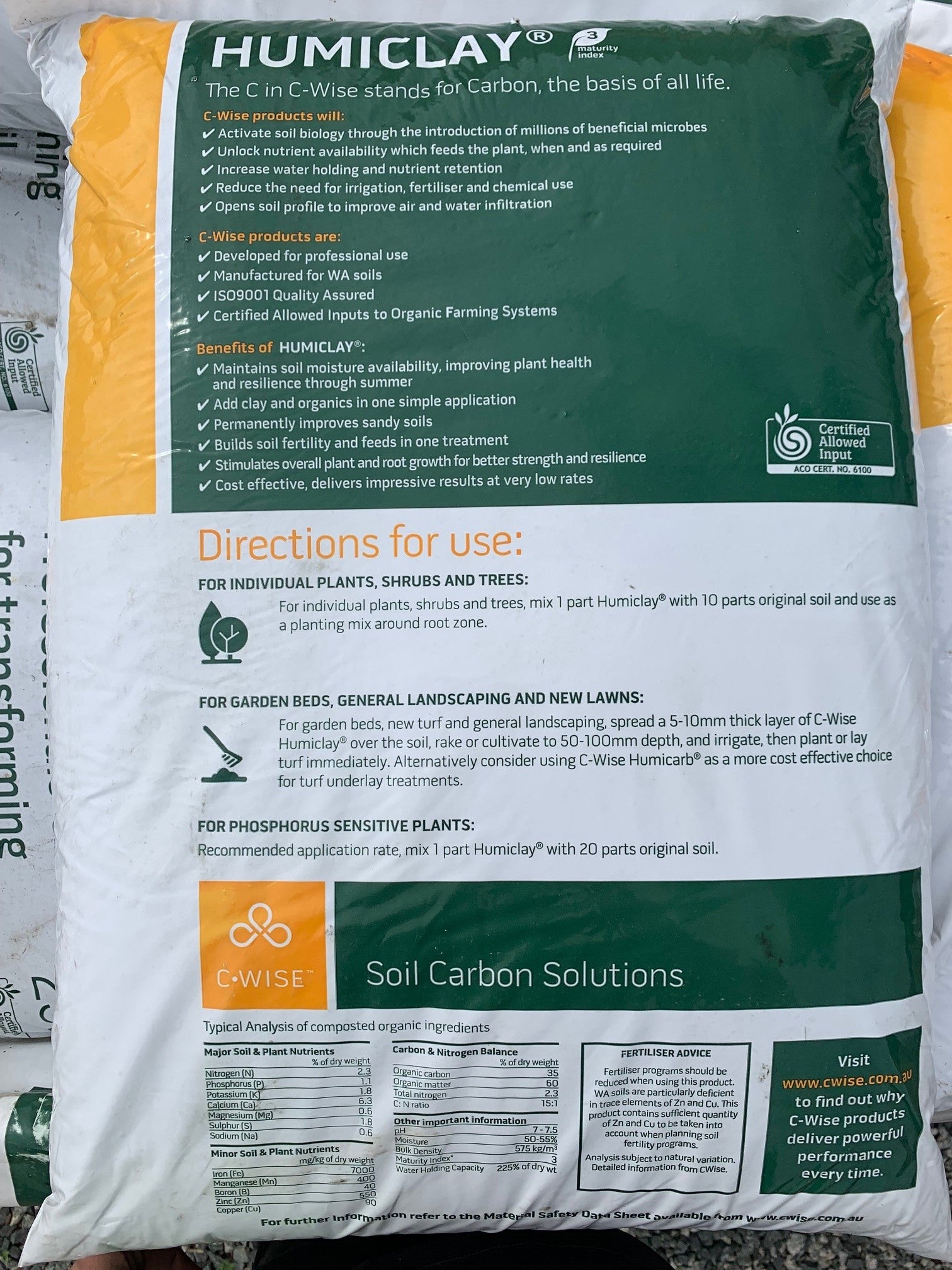 Additive Humiclay 25L Bag — Supa Soils Landscape Supplies